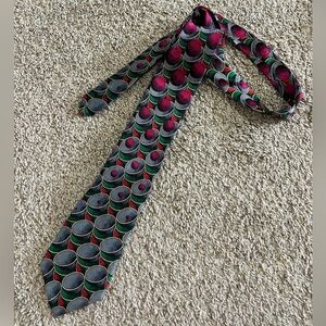 ELECTRIC NECKWEAR Power Ties Men's 100% Silk Necktie Geometric Multi-Colored